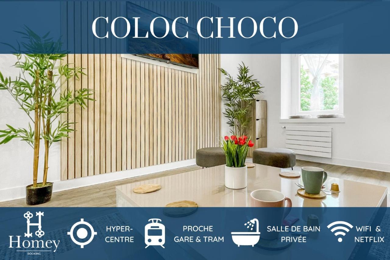 La Coloc Choco - Belle Colocation En Hypercentre / 5 Chambres Privees / Salle De Bains Privative / Proche Gare Et Tram / Wifi Et Netflix Annemasse Exterior foto